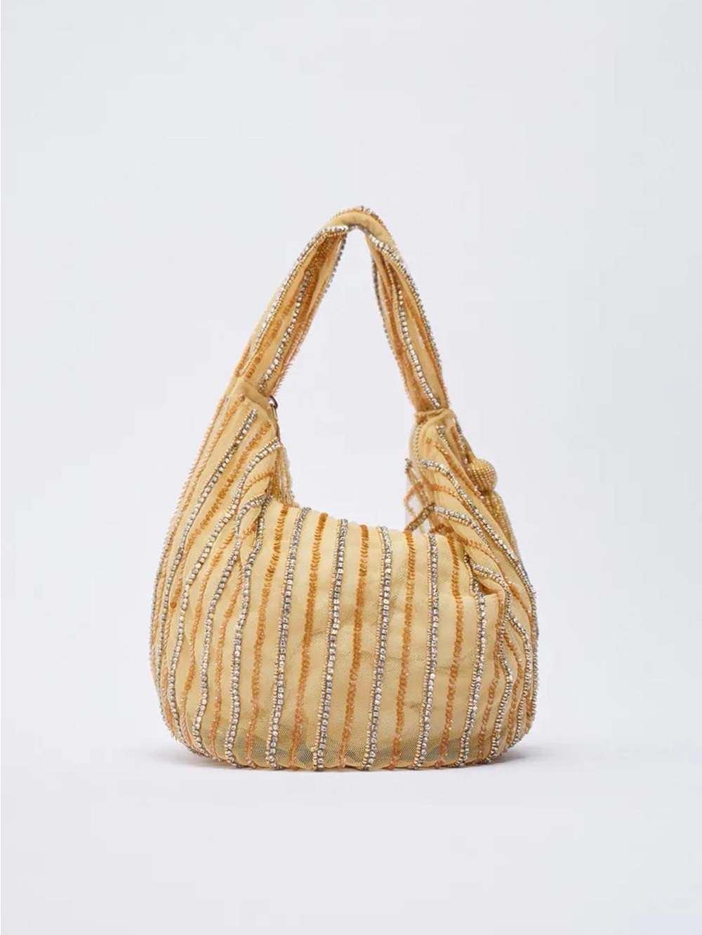 ZARA beaded mesh bag